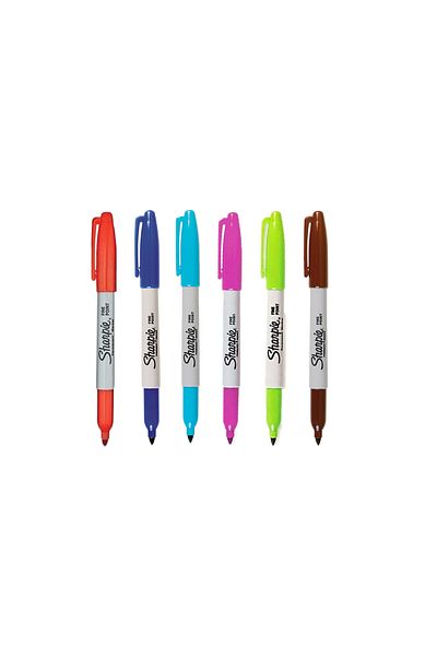 Sharpie Fine Permanent Marker - Set of 6