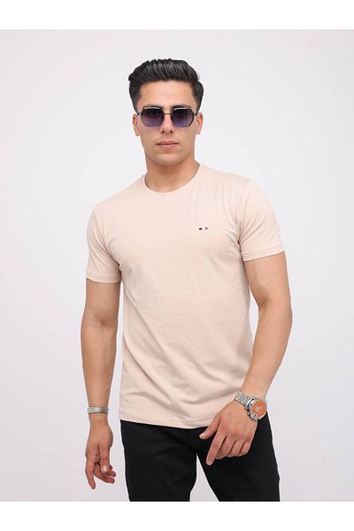 Est Estola Ανδρικό Slim Fit Slim Fit Crew Neck Lycra Ευέλικτο ύφασμα με απαλή υφή