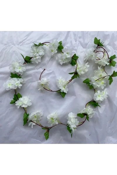 YASİMA Yasima Beyazyapay Japon Bahar Dalı Sarmaşık 220 Cm Sarkan Sarkıt Çiçek Demet