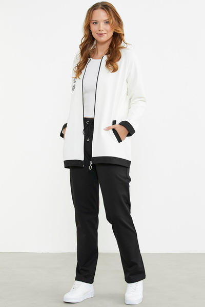 Sementa Σετ εκρού τουνίκ και φούτερ - Συνδυασμός χρωμάτων