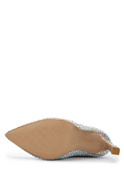 Tamer Tanca Kadın Hakiki Deri Bej Topuklu Bot