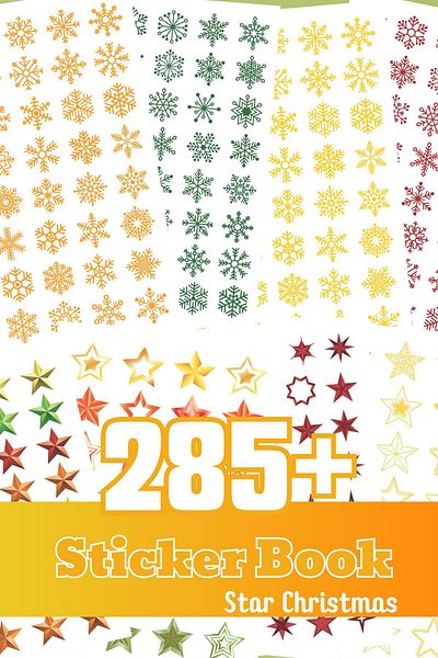 Postifull New Year's Themed Sticker Set - 285 Labels, Notebook and Book