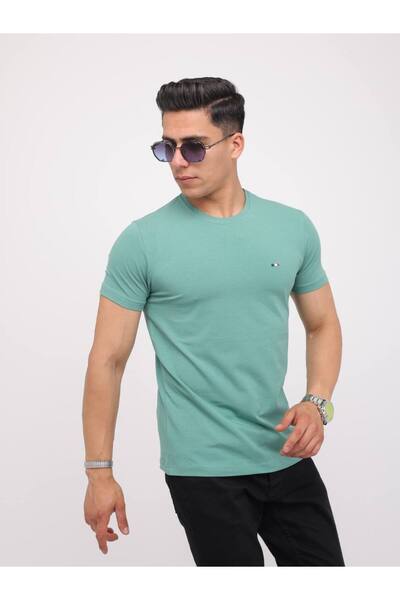Est Estola Ανδρικό Slim Fit Slim Fit Crew Neck Lycra Ευέλικτο ύφασμα με απαλή υφή