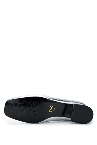 Tamer Tanca Kadın Hakiki Deri Gri Topuklu Ayakkabı