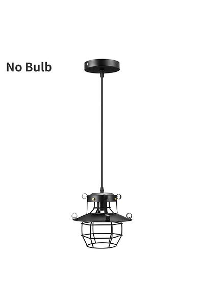 JOYINLED Black No Bulb Industrial Restaurant Chandelier Retro Nostalgic Creative Bar Aisle Corridor Hanging L