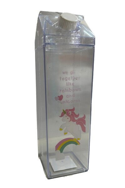 Miniso Mystyle 1000 Ml Mika Süt Şişesi( Unicorn)