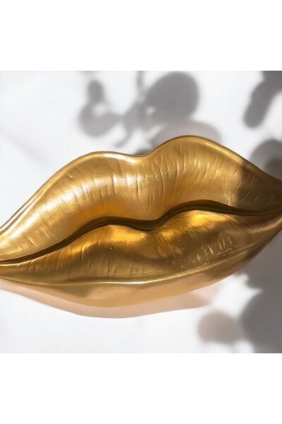 ufak dusler atölyesi dudak duvar süsü dekoratif obje