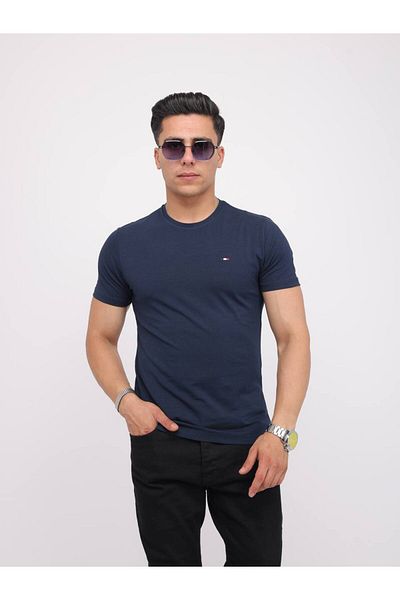 Est Estola Ανδρικό Slim Fit Slim Fit Crew Neck Lycra Ευέλικτο ύφασμα με απαλή υφή