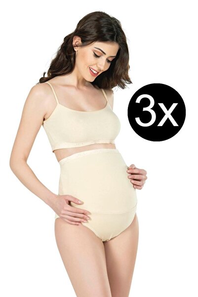 Jel Lingerie سراويل داخلية نسائية من القطن المرن من الليكرا مكونة من 3 قطع