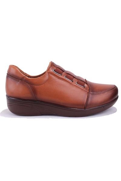 DAGOSTER Dza32-142 Tan Orthopedic Daily Leather Women's Shoes