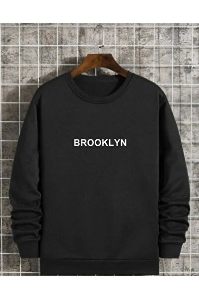 Elfa Tekstil Unisex Φούτερ με στάμπα Brooklyn Oversize