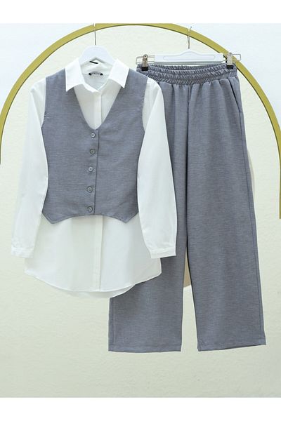 Modamorfo Buttoned Vest Suit