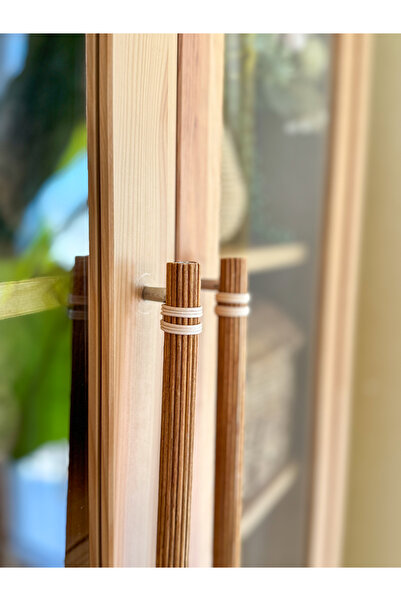 HANDEYAPİMİ 160 mm Rattan Kulp -Dolap Kulp -Çekmece Kulp- Hasır Kulp-meşe renk kulp- 16 cm kulp