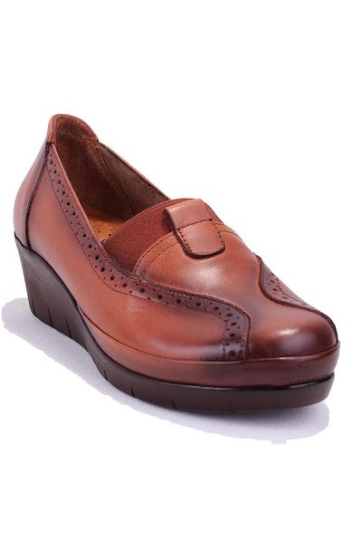 DAGOSTER Dza32-888 Tan Orthopedic Daily Leather Women's Shoes