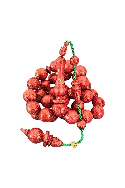 LEBLEBİ TESBİH Erbabacan Master Large Size Countersunk Perforation Morchule Tree Prayer Beads Lt1251