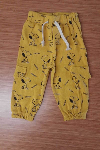 Peki Stretchy Cotton Baby Jogger Pants and Bottom Sweatpants Pajamas - Add 5 Pay 4, Elastic Puppy Lace-Up 14934
