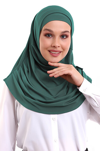 ihvan online وشاح بونيلي تشيتيور للبالغين باللون الأخضر المائي، جاهز وعملي