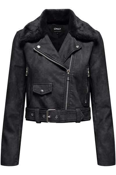 ONLY Onlmacy Lavabantik Biker Cc Otw Anthracite 15322399