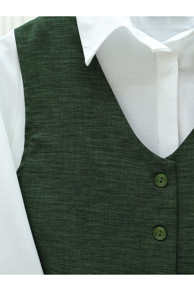Modamorfo Buttoned Vest Suit
