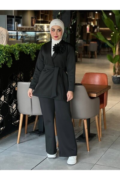 Esre Store 44105 - Μαύρο Σετ Τεσεττούρ Διπλό