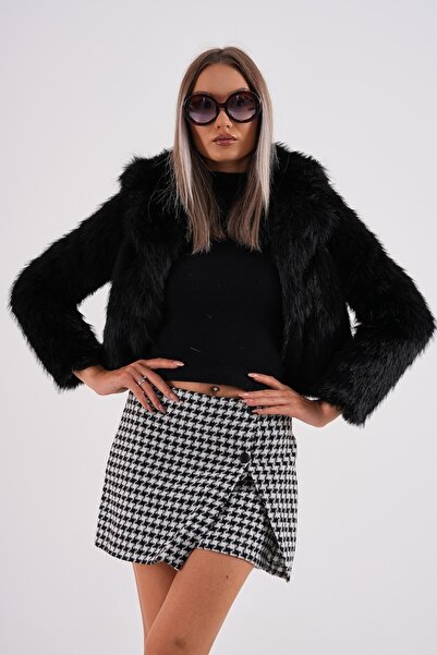 NAVY Jachetă Crop Boy cu guler