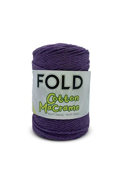 FOLD Βαμβακερό Μακραμέ - Μωβ Βαμβακερό Μακραμέ Βαμβακερό Σχοινί Τσάντα