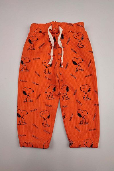 Peki Stretchy Cotton Baby Jogger Pants and Bottom Sweatpants Pajamas - Add 5 Pay 4, Elastic Puppy Lace-Up 14934