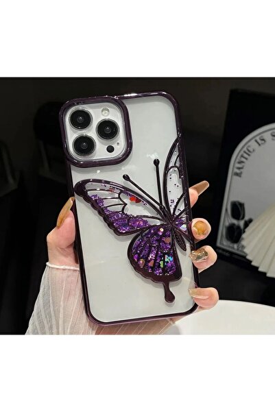 Aksesuarda Moda حافظة آيفون 15 برو ماكس متوافقة مع نمط الفراشة، يمكن استخدامه...