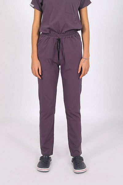 Pratik Medikal Single Bottom Lycra Nurse Plum Jersey