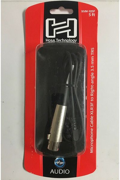 HOSA Xvm-105f Xlr - 3.5mm TRS Metro Stereo Microphone Cable, 1.5m