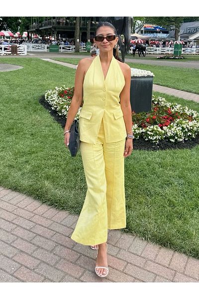 BONJOVİN PARİS Yellow Vest Suit