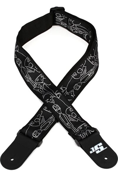 Planet Waves PLANETWAVES 50JS05 КИТАРЕН ЗАКАЧАЛКА ТЪКАНА JOESATRIANI СРЕБЪРНА...