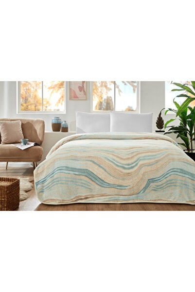 Özdilek بطانية مزدوجة من الرخام الطبيعي (200x240 سم)