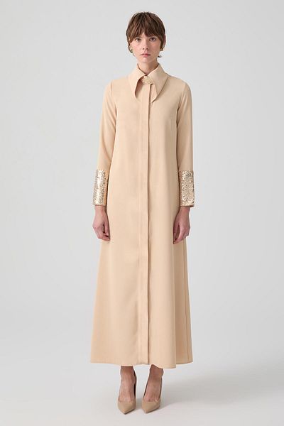 Touché Privé Payet Detail Crepe Dress