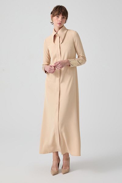 Touché Privé Payet Detail Crepe Dress
