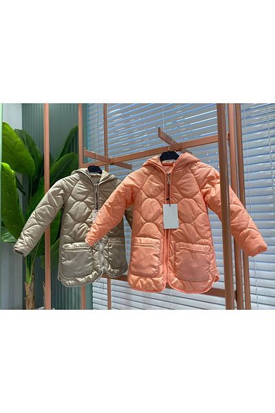 TİJK Hooded Quilted Girl's Coat