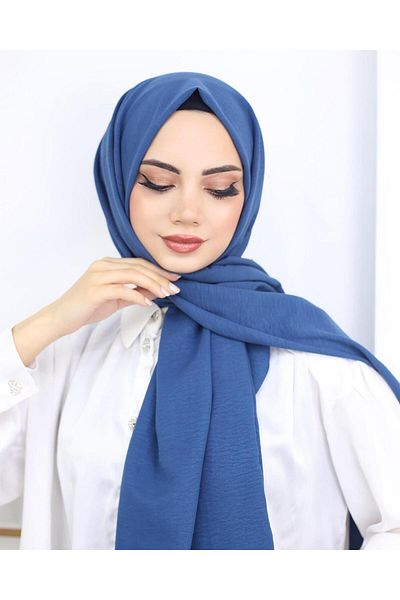 Trablus Blue Cotton Cazz Shawl