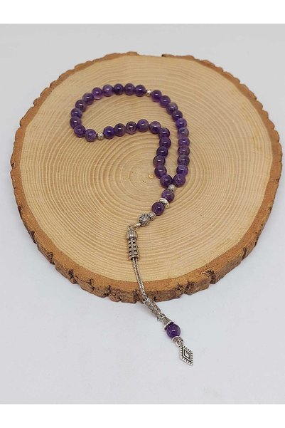 Yasamtohumu Amethyst Stone Rosary 33 Pieces 6mm (1258)