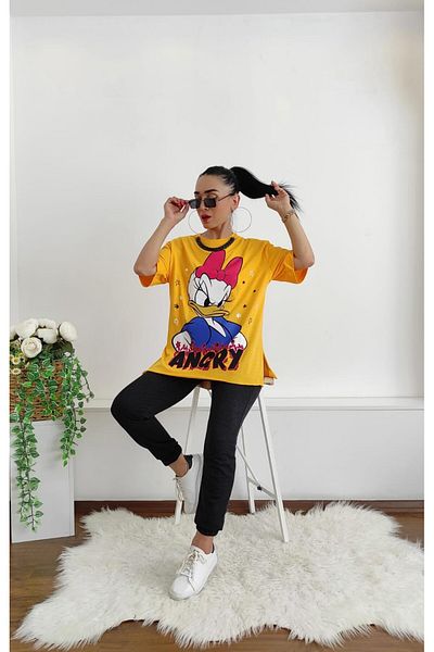 Altı Üstü Butik Σετ αθλητικών φόρμας Duck Character Print