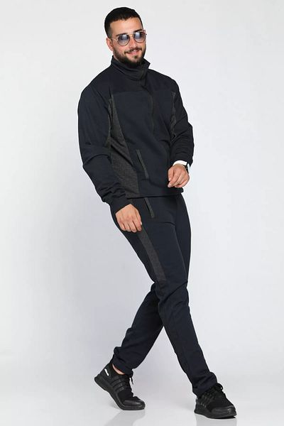 MİSHAR İTALİA Σετ αθλητικής φόρμας Navy Blue ανδρική ρίγα στο πλάι
