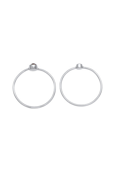 ELLI Dámský prsten Filigrán s černými krystaly ze sterlingového stříbra 925