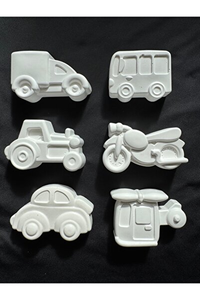 Handmade Taşıtlar temalı taş boyama seti eğitici öğretici aktivite hediye
