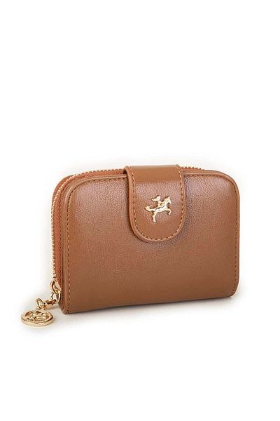 Nas Bag Малък дамски портфейл, кафяв, черен