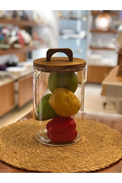 ÇIRPAN EV Zahire Akasya Cam Tekli Mega Kavanoz 2500ml