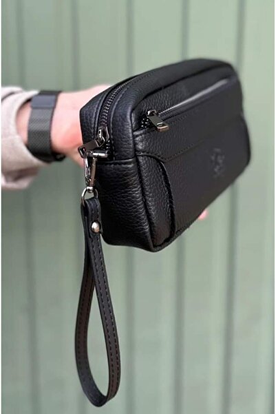 Westpolo Thin Fit 4 Compartment Banded Leather Handbag with Bracelet Belt Travel Bag