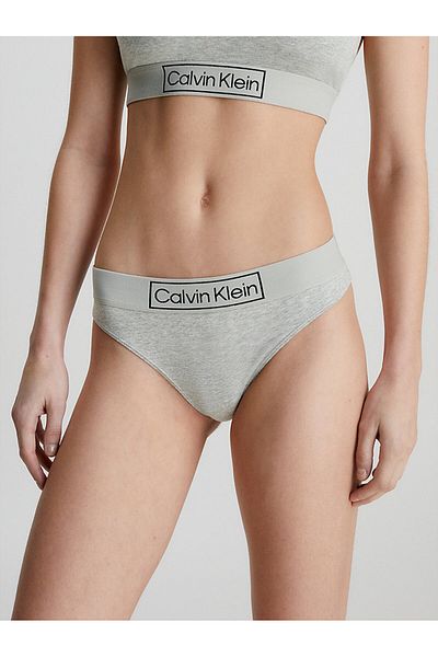 Calvin Klein 000qf6774ep7a Grauer Damen-String