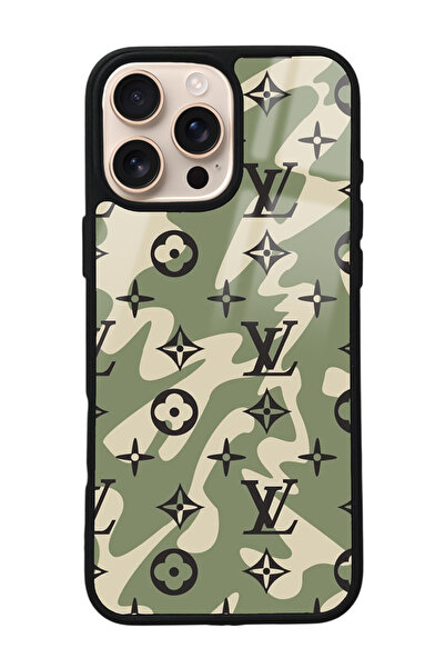 Spoyi iPhone 16 Pro Max Green Dalga Tasarımlı Glossy Telefon Kılıfı