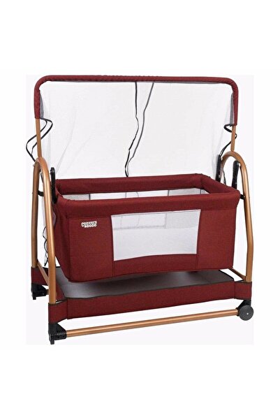 bebegen Convers Rocco Sallanabilir Bebek Beşik Bordo