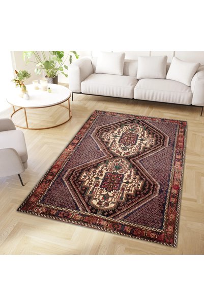 Rugs Modern Halı Cansu Collection Multicolored Patterned Woven Base Modern De...