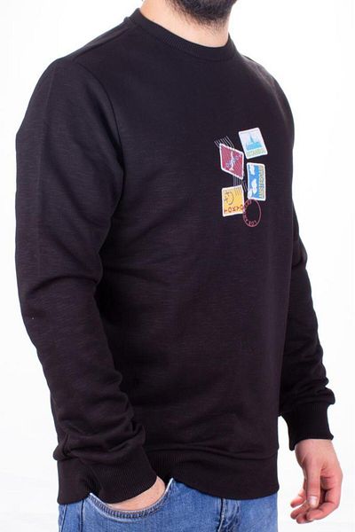 Twister Jeans Twister 1929 Black Crew Neck Men's Sweat